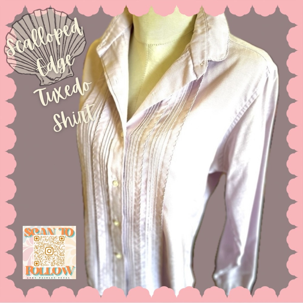 NANTUCKET VINTAGE LAVENDER TUXEDO SHIRT